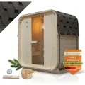 Produktbild: Artsauna Fasssauna Nolvik M, mit 3,6 kW Ofen & Zubehör für Garten, Cube Design