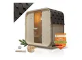 Produktbild: Artsauna Fasssauna Nolvik M - 2 Personen, mit 3,6 kW Ofen & Zubehör für Garten, Cube Design