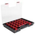 Produktbild: Sortimentskasten Kleinteilemagazin Sortierbox NORS16DUO mit Deckel Sortierkasten
