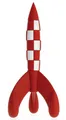 Produktbild: Moulinsart Tim und Struppi Tintin Rakete Rot Weiß 17cm PVC / ABS Statue Figur