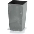 Produktbild: Deuba Blumentopf Betonoptik Inkl. Einlegeboden Indoor Outdoor Blumenkasten Pflanzkübel Anthrazit/grau 26l/49l/91l  Grau, 26 Liter