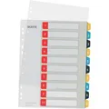 Produktbild: Leitz Register 1247-00-00 Cosy, A4 Überbreite 1-10, Kunststoff 10-teilig, transparent, PC-beschriftbar