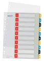 Produktbild: Leitz PC-beschriftbares Register in A4 Format, 1-10, Robust, Mehrfarbig, Cosy-Serie, 12470000
