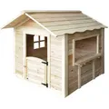 Produktbild: Home Deluxe - Spielhaus Der Grosse Palast - 106 X 111 Cm Farbe: Natur, Ausstattung: Ohne Bank Spielhaus Kinderspielhaus Gartenhaus Kinderhaus