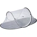 Produktbild: Relaxdays Fliegenhaube Polyester Weiß Schwarz Faltbar 107 cm x 58 cm x 40 cm 350 g