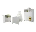 Produktbild: trendteam Babymöbel-Set, Babyzimmer-Set Babymöbel Schrank Wickelkommode Babybett in Weiß