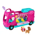 Produktbild: Fisher-Price Little People Kleinkind Spielzeug Barbie Little Dreamcamper RV Spielset mit Lichtern, Geräuschen und 2 Figuren, ab 18 Monaten, HYR85
