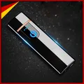 Produktbild: Elektronisches Feuerzeug Wiederaufladbar USB Winddicht mit Fingerabdruck-Sensor