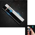 Produktbild: elektrisches Feuerzeug, USB wiederaufladbar, winddicht, Fingerabdruck, LED, f...