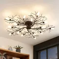 Produktbild: Lindby Deckenlampe 'Bigna' (Modern) in Braun aus Metall (15 flammig, G9) - Decke