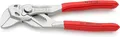 Produktbild: KNIPEX Mini-Zangenschlüssel Zange und Schraubenschlüssel in einem Werkzeug verchromt mit Kunststoff überzogen 125 mm, 86 03 125