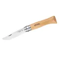 Produktbild: Opinel Taschenmesser No 08 mit 8,5 cm Edelstahlklinge, Griff Buche, natur/silber