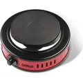 Produktbild: G3 Ferrari Elektroherd Kochen Haushalt G10157 Tragbarer Elektroherd 500 Watt Temperaturregelung - Schwarz/Rot