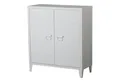 Produktbild: en.casa Aktenschrank »Oripää« mit 2 Türen Stahl 90x80x33 cm Weiß