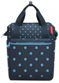 Produktbild: KLICKfix Gepäckträgertasche ROOMY GT 25x40x17cm, mixed dots blue, 12ltr,1000g, dunkelblau