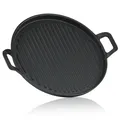 Produktbild: Gusseisen Servierpfanne Grillpfanne Ø 30 cm rund Servierpfännchen BBQ-Toro