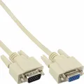 Produktbild: InLine® VGA Kabel 15pol HD Stecker zu Buchse beige 5m
