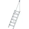 Produktbild: Günzburger Steigtechnik - Treppe 60° Stufenbreite 600 Mm 6 Stufen Aluminium Geriffelt - 600206