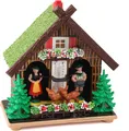 Produktbild: Wetterhäuschen Bayern mit Thermometer - 12 cm x 7 cm x 13 cm (LxBxH)