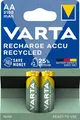 Produktbild: VARTA Batterien AA, wiederaufladbar, 2 Stück, Recharge Accu Recycled, Akku, 2100 mAh Ni-MH, aus 21% recyceltem Material, vorgeladen, sofort einsatzbereit