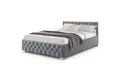Produktbild: Juskys Polsterbett Nizza, Stauraum, LED Licht, Chesterfield Steppung, Samtbezug