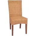 Produktbild: MiaMöbel Esszimmerstuhl 46x98x45 cm Modern Rattan Honig - Hellbraun