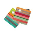 Produktbild: REMEMBER Topflappen Nr 3 2er Set, 18.5 x 18.5 cm – Hitzebeständige Küchen Topflappen aus Baumwolle im Set, Schutz beim Kochen und Backen