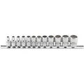 Produktbild: Bgs - Steckschlüssel-einsatz-satz Zwölfkant  Antrieb Innenvierkant 6,3 Mm (1/4