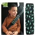 Produktbild: HECKBO 1x Kinder Auto Gurtpolster Gurtschutz mit Dinosaurier Dino Motiv - Sicherheitsgurt Polster für Kinder und Babys- Ideal für jeden Gurt Autositzerhöhungen Kinder Fahrradanhänger Flugzeug