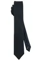 Produktbild: TigerTie - schmale Herren Designer Krawatte in schwarz matt, fein und dezent, einfarbig, schmale 6 cm Breite, ideal für Beerdigungen als auch für Geschäftstermine, festliche Anlässe und Freizeit