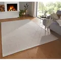 Produktbild: TaraCarpet Wollteppich TaraCarpet Rookie Modern fürs Wohnzimmer Schlafzimmer Esszimmer Wollt, rechteckig, Höhe: 5 mm, Kelim Wendeteppich weiß Wohnzimmer Schlafzimmer Esszimmer ca 200x300 weiß 200 cm x 300 cm x 5 mm