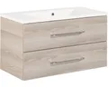 Produktbild: Badmöbel-Set FACKELMANN B.clever 90 cm mit Waschtisch Alaska Esche