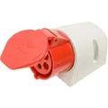 Produktbild: PCE CEE Wandsteckdose 5-polig IP44 32 A Rot