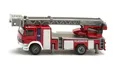 Produktbild: Siku 1841, Feuerwehrdrehleiter-Fahrzeug, 1:87, Metall/Kunststoff, Rot, Beweglich