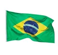 Produktbild: PHENO FLAGS Flagge Brasilien Flagge 90 x 150 cm Brasilianische Fahne Nationalfahne (Hissflagge für Fahnenmast), Inkl. 2 Messing Ösen