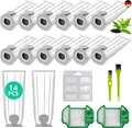 Produktbild: 14 Staubsaugerbeutel für Vorwerk Kobold VK7 FP7 mit 2 Filtern, 6 Duftblöcken, 2 