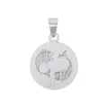 Produktbild: Amor Motivanhänger 925 Sterling Silber Unisex Damen Herren Anhänger, Silber, Fische, Kommt in Schmuck Geschenk Box, 2028058