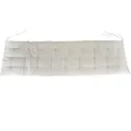 Produktbild: Marabella Auflage für Gartenbank 150 x 40 x 4 cm Sitzpolster mit Steppung und Bändchen, Farbe:weiß