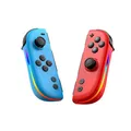 Produktbild: Für Nintendo Switch Split Controller mit Hall Joysticks und RGB Rot Blau