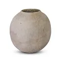 Produktbild: Loberon Vase Samai – Handgemachtes Finish, Klassisches Design, Antikbeige, perfekt für Trockengestecke – Polyresin, antikbeige