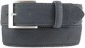 Produktbild: BELTINGER Veloursleder-Gürtel 4 cm | Hochwertiger Ledergürtel für Herren 40mm | Wildleder-Gürtel | Anthrazit 110cm