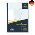 Produktbild: Millimeterpapier/Millimeterblock A4-50 Seiten Premiumpapier 95g/m² mit blauen