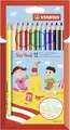 Produktbild: Triangular Colouring Pencil - STABILO Trio thick - Pack of 12 - Assorted Colours