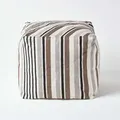 Produktbild: Designer Hocker Pouf Würfel Selam Grau Weiß - S - Homescapes