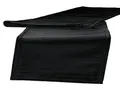 Produktbild: beties Samt&Sonders Tischläufer ca. 40x140 cm dekorativer Jeansnaht, aus deutschem Unternehmen in hochwertiger Qualität, Farbe: schwarz