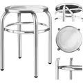 Produktbild: Runder Hocker aus Edelstahl für die Küche