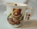 Produktbild: 1 Porzellan Tassen TEDDY Bär Ambiente 0,4l Becher groß  Weihnachten PULLOVER Zap