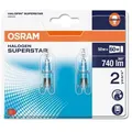 Produktbild: 2er  Pack OSRAM G9 HALOPIN ECO Halogenlampe 50W 2800K warmweiß