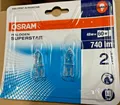 Produktbild: 2 x OSRAM Halogen Stiftsockellampe HALOGEN SUPERSTAR  48W 230V G9  740Lm  2000h