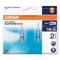 Produktbild: 2er Pack OSRAM G9 HALOPIN ECO Halogenlampe 50W 2800K warmweiß